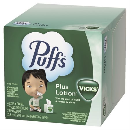 Puffs® Plus Lotion with The Scent of Vicks Facial Tissues 48 tissues