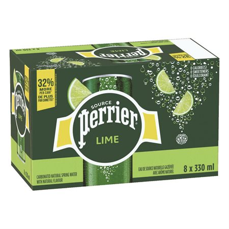 Canettes mince lime Perrier