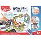 Blow Pen Art little birds