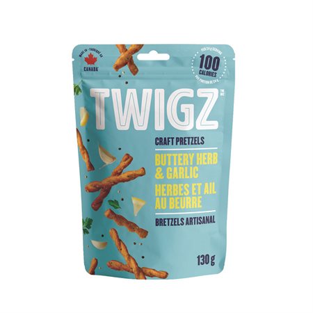 Twigz Craft Pretzels buttery herb & garlic