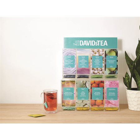 David's Tea Acrylic Sachet Display