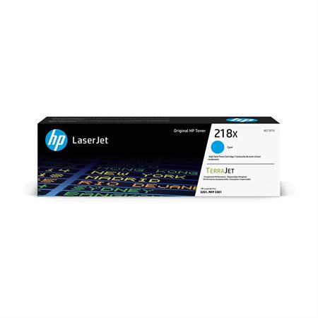 Cartouche de toner à haut rendement HP 218 cyan