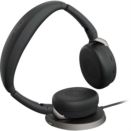 Evolve2 65 Flex Link MS Stereo Wireless Headset with Wireless Charger