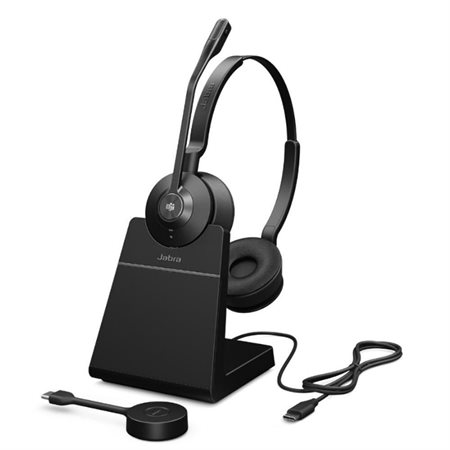 Casque binaural sans fil USB-C Engage 55 SE Stereo Link400c Microsoft Teams avec support