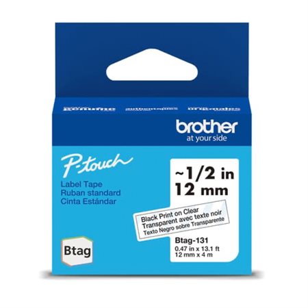 Non-Laminated Tape for Label Makers. black