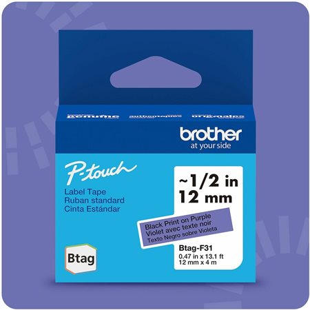 Non-Laminated Tape for Label Makers. black