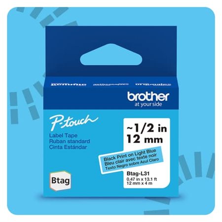 Non-Laminated Tape for Label Makers. black