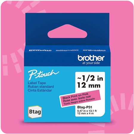 Non-Laminated Tape for Label Makers. black
