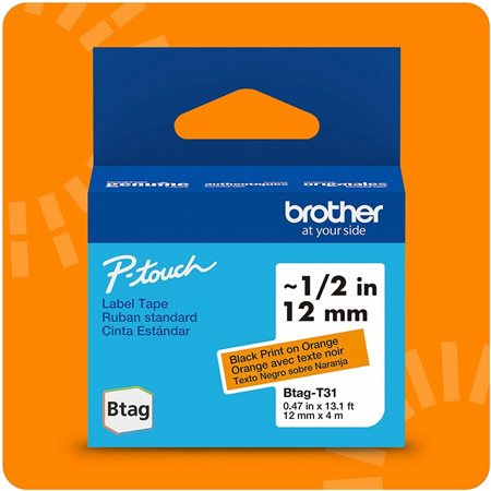 Non-Laminated Tape for Label Makers. black