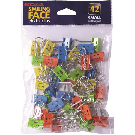 BINDER CLIPS SMALL ASSOR.CLR.