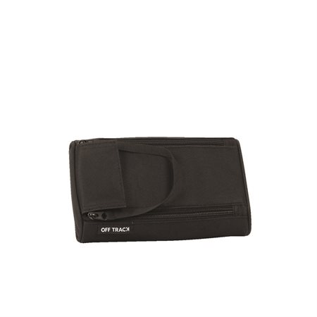 Off track Pencil Case with 2 Zippers black