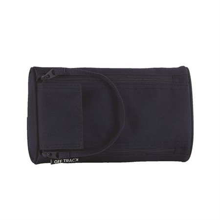 Off track Pencil Case with 2 Zippers navy blue