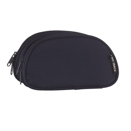 Off track Pencil case 2 compartments navy blue