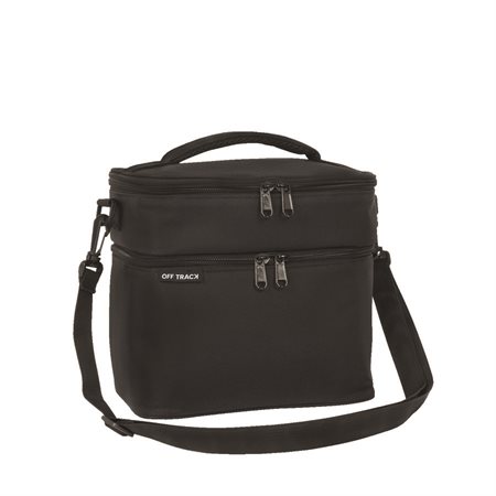 Off track 2-Compartment Lunch Box black