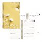 Agenda hebdomadaire jaune botanique