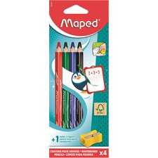 Crayons en bois effaçables à sec Maped