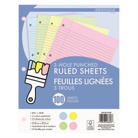 Merangue Coloured Refill Paper