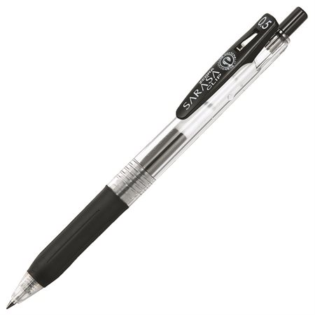 Stylo gel rétractable Sarasa Clip encre noire