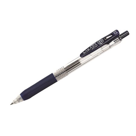 Stylo gel rétractable Sarasa Clip encre bleue noire