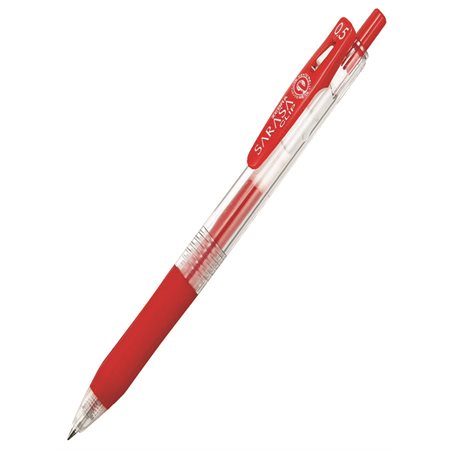 Stylo gel rétractable Sarasa Clip encre rouge