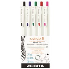Sarasa Clip R Gel Retractable Pens standard set