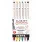 Zebra ClickArt Water Based Markers package of 6