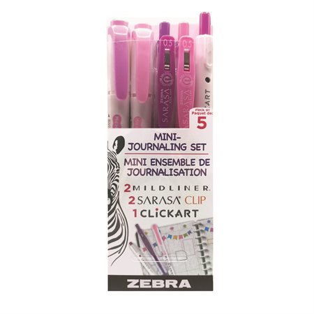 Stylos mini ensemble de journalisation rose et violet