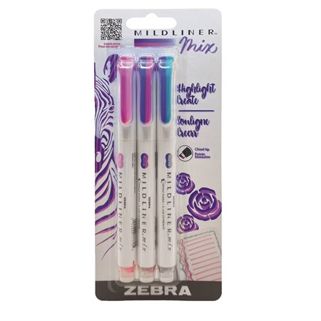 Surligneurs Mildliner Mix couleurs froides