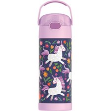 Thermos FUNtainer® Water Bottle With Straw unicorn