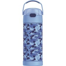 Bouteille d'eau FUNtainer® avec paille Thermos cyber camo