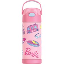 Bouteille d'eau FUNtainer® avec paille Thermos Barbie