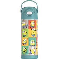 Bouteille d'eau FUNtainer® avec bec verseur et couvercle verrouillable Thermos minion