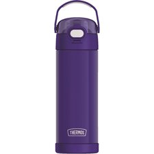 Thermos Stainless Steel Water Bottle with Spout & Locking Lid deep violet
