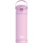 Bouteille d'eau en acier inoxydable avec bec verseur et couvercle verrouillable Thermos mauve néon