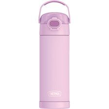 Thermos Stainless Steel Water Bottle with Spout & Locking Lid neon purple