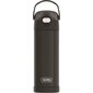 Bouteille d'eau en acier inoxydable avec bec verseur et couvercle verrouillable Thermos noir mat