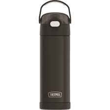 Thermos Stainless Steel Water Bottle with Spout & Locking Lid matte black