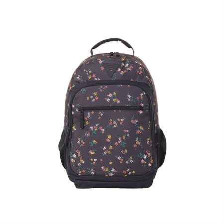Sac à dos bleu marin avec fleurs