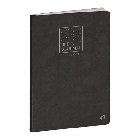 Quo Vadis Life Journal Dots Slim Notebook black