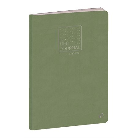 Quo Vadis Life Journal Dots Slim Notebook lime