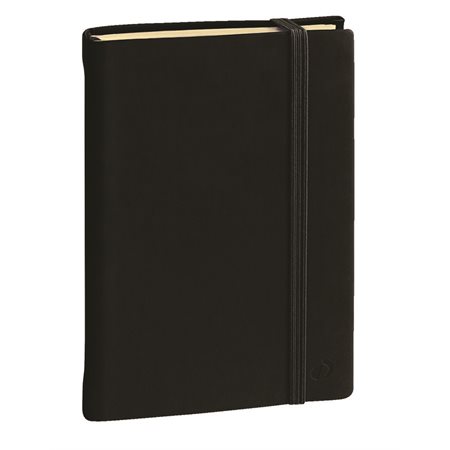 Quo Vadis Silk Notebook 6 ¼ x 9 ½  in black