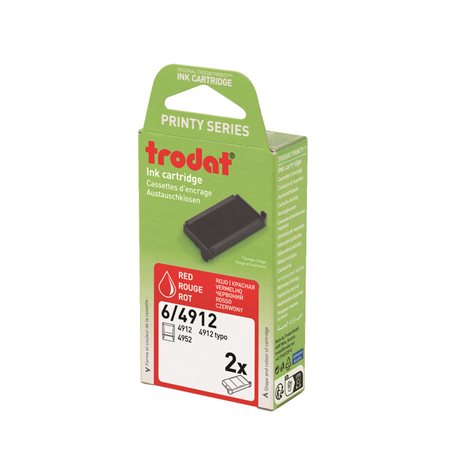 6 / 4912 Replacement Stamp Pad red
