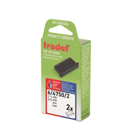 6 / 4750 Replacement Stamp Pad blue / red