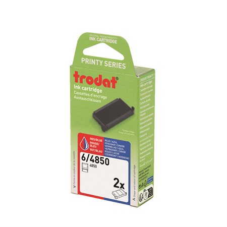6 / 4850 Replacement Stamp Pad blue / red