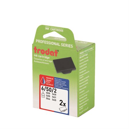 6 / 50 Replacement Stamp Pad blue / red