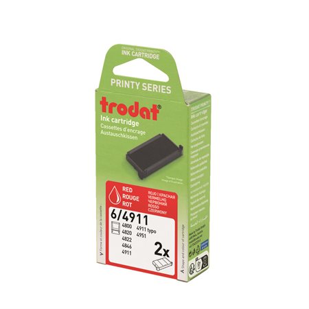 6 / 4911 Replacement Stamp Pad red