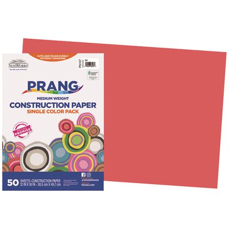 Construction Paper red