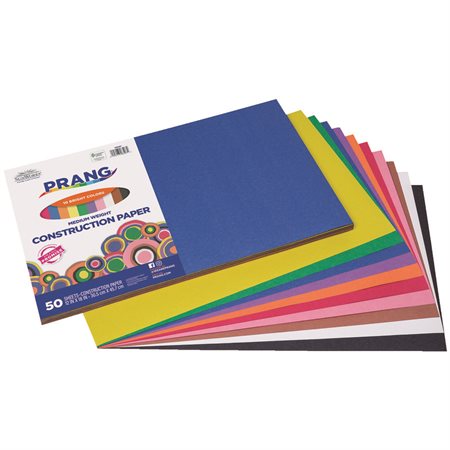 Papier de construction assorti