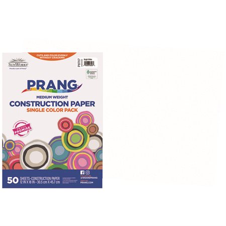 Construction Paper bright white