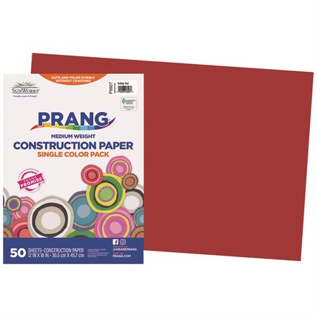 Construction Paper holiday red